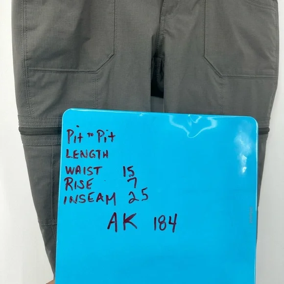 Kuhl Pants Women's Sz 2 Reg Gray Horizn Skinny Ripstop Drawstring Cargo Hiking - Picture 10 of 10